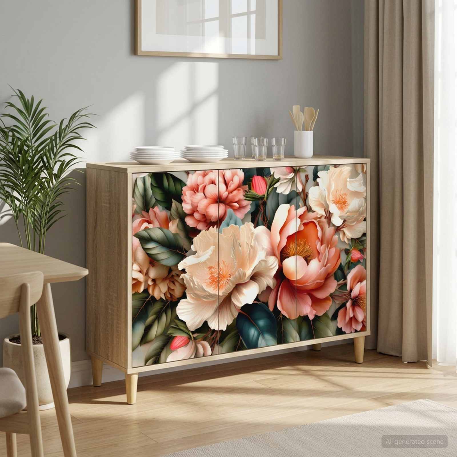 Πλαϊνό γραφείο BORNE Sonoma 102 x 33 x 75 εκ.