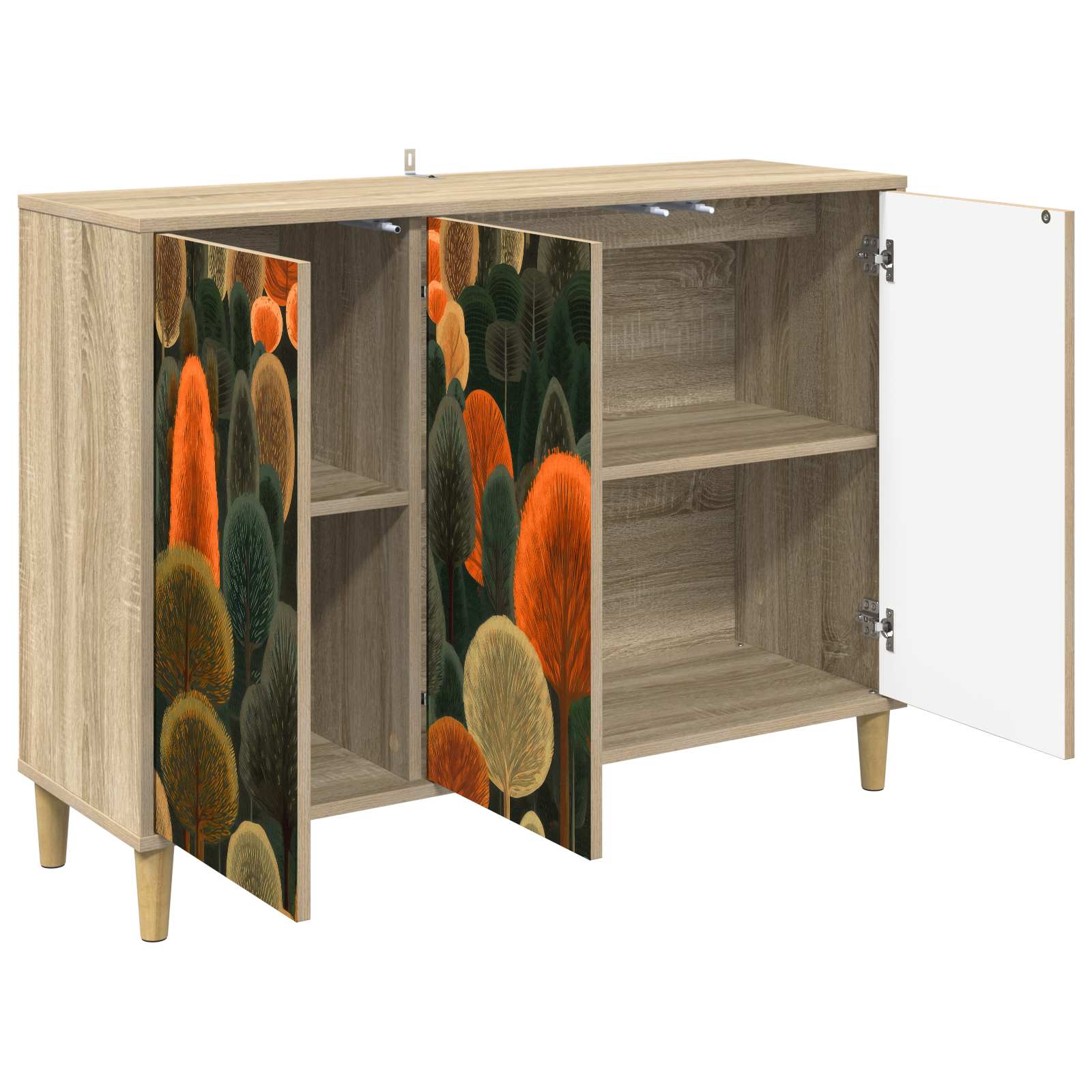 Πλαϊνό γραφείο ZAANDAM Sonoma 102 x 33 x 75 εκ.
