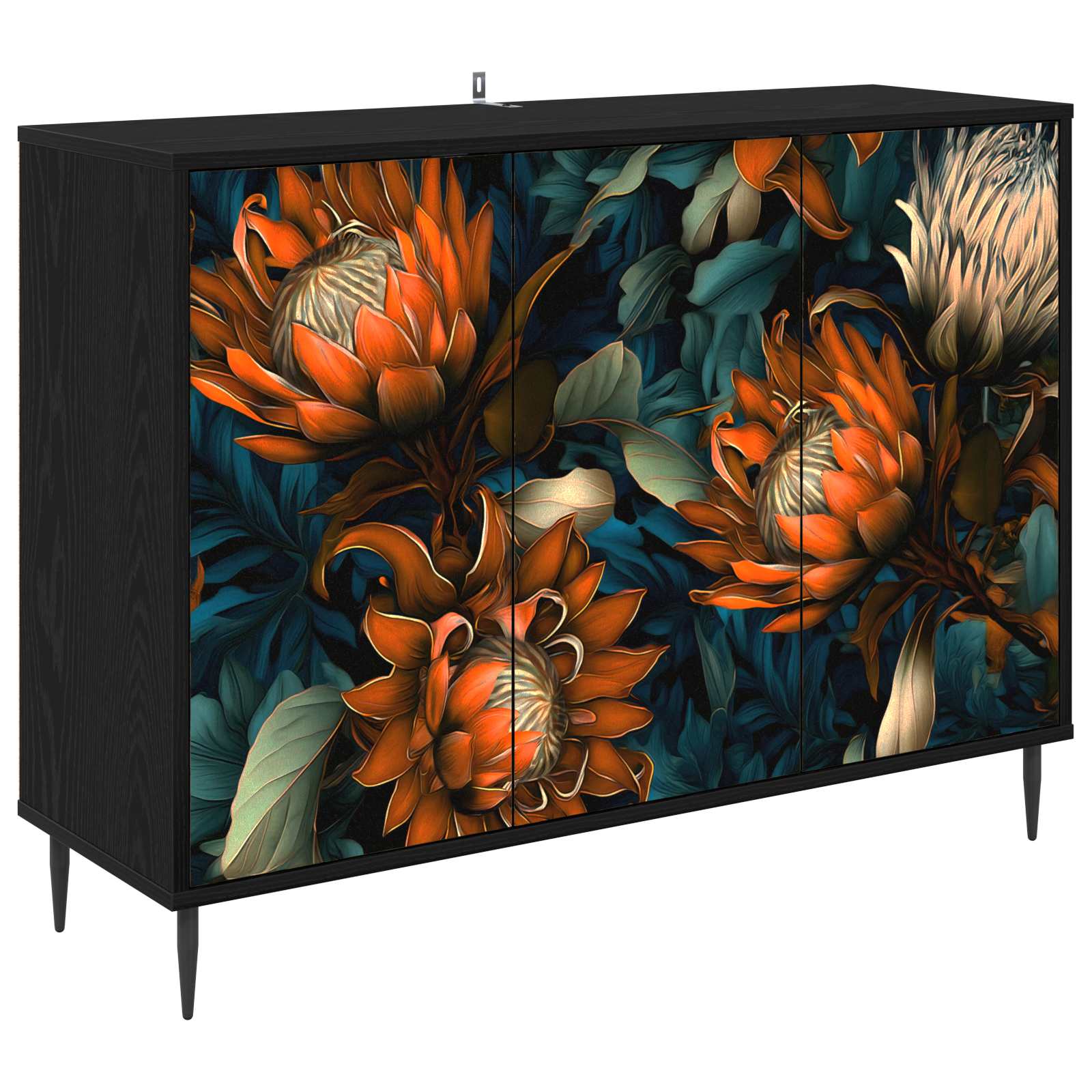 Πλαϊνό γραφείο LOCHEM Μαύρη Δρυς 102 x 33 x 76 εκ. - Pakobazaar