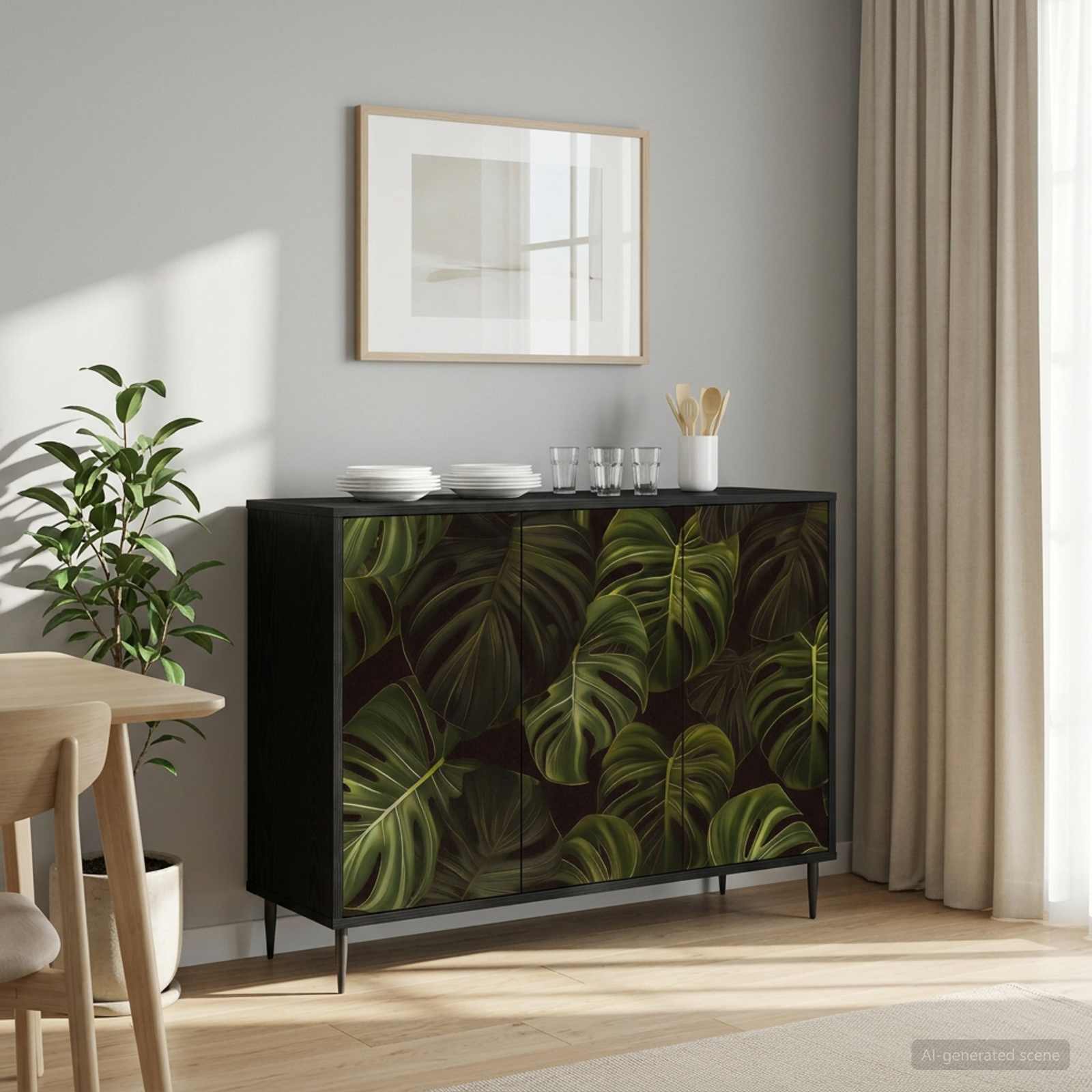 Πλαϊνό γραφείο ELBURG Μαύρη Δρυς 102 x 33 x 76 εκ. - Pakobazaar