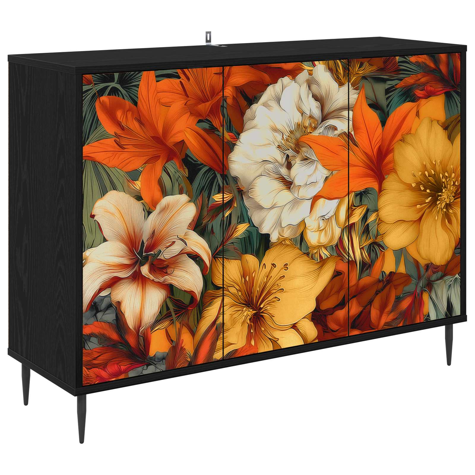 Πλαϊνό γραφείο GENNEP Μαύρη Δρυς 102 x 33 x 76 εκ. - Pakobazaar