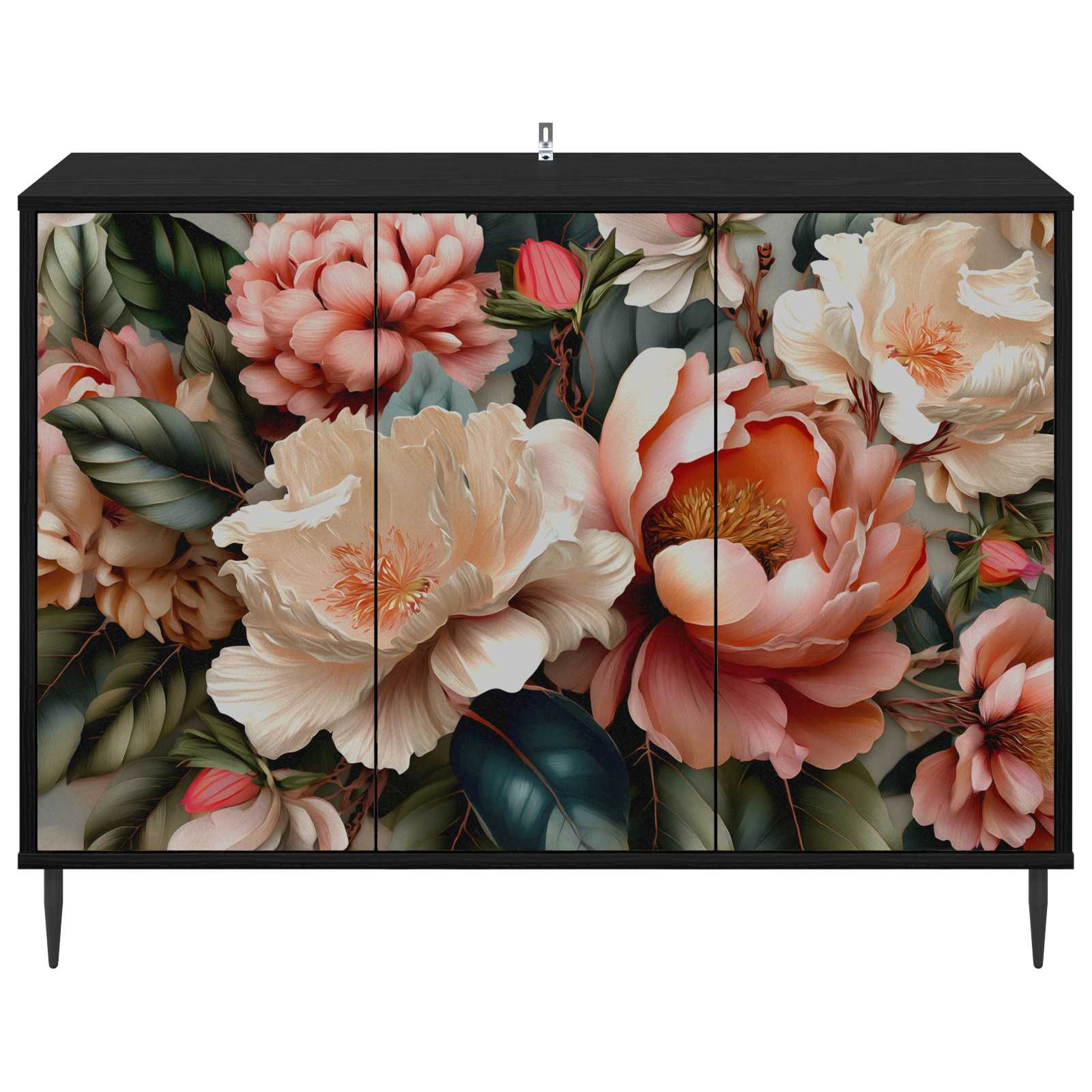 Πλαϊνό γραφείο BORNE Μαύρη Δρυς 102 x 33 x 76 εκ. - Pakobazaar