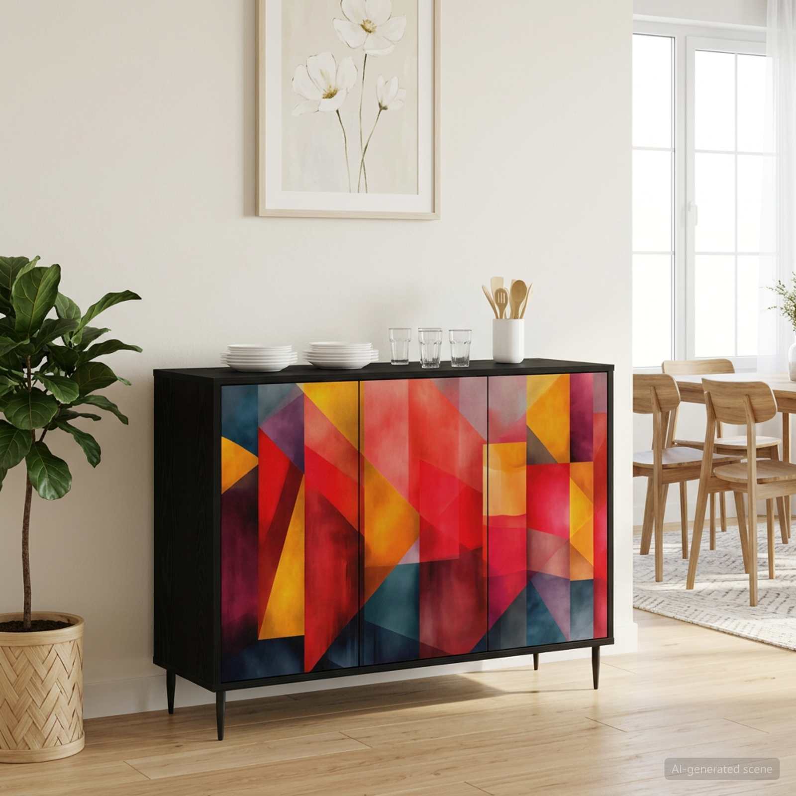 Πλαϊνό γραφείο HEESCH Μαύρη Δρυς 102 x 33 x 76 εκ.