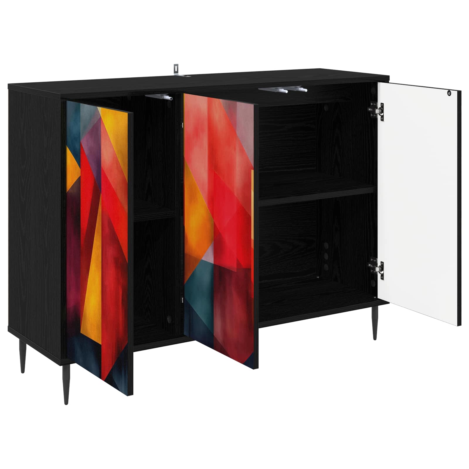 Πλαϊνό γραφείο HEESCH Μαύρη Δρυς 102 x 33 x 76 εκ.