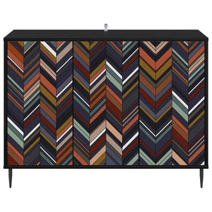 Πλαϊνό γραφείο OMMEN Μαύρη Δρυς 102 x 33 x 76 εκ. - Pakobazaar