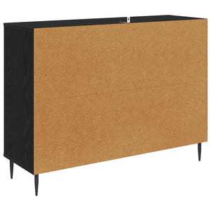 Πλαϊνό γραφείο ZAANDAM Μαύρη Δρυς 102 x 33 x 76 εκ. - Pakobazaar