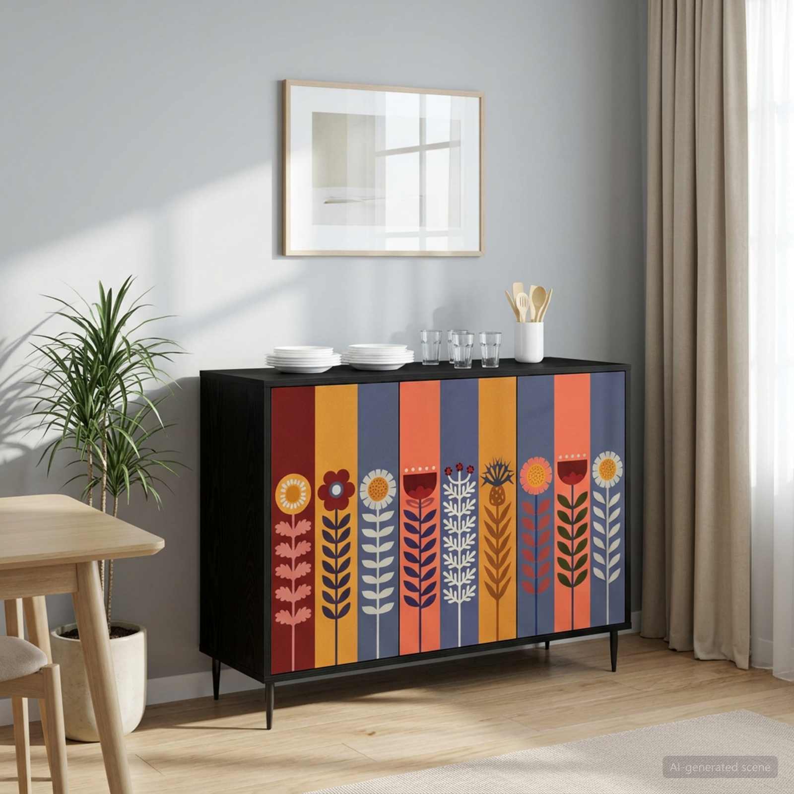 Πλαϊνό γραφείο ESSEN Μαύρη Δρυς 102 x 33 x 76 εκ. - Pakobazaar
