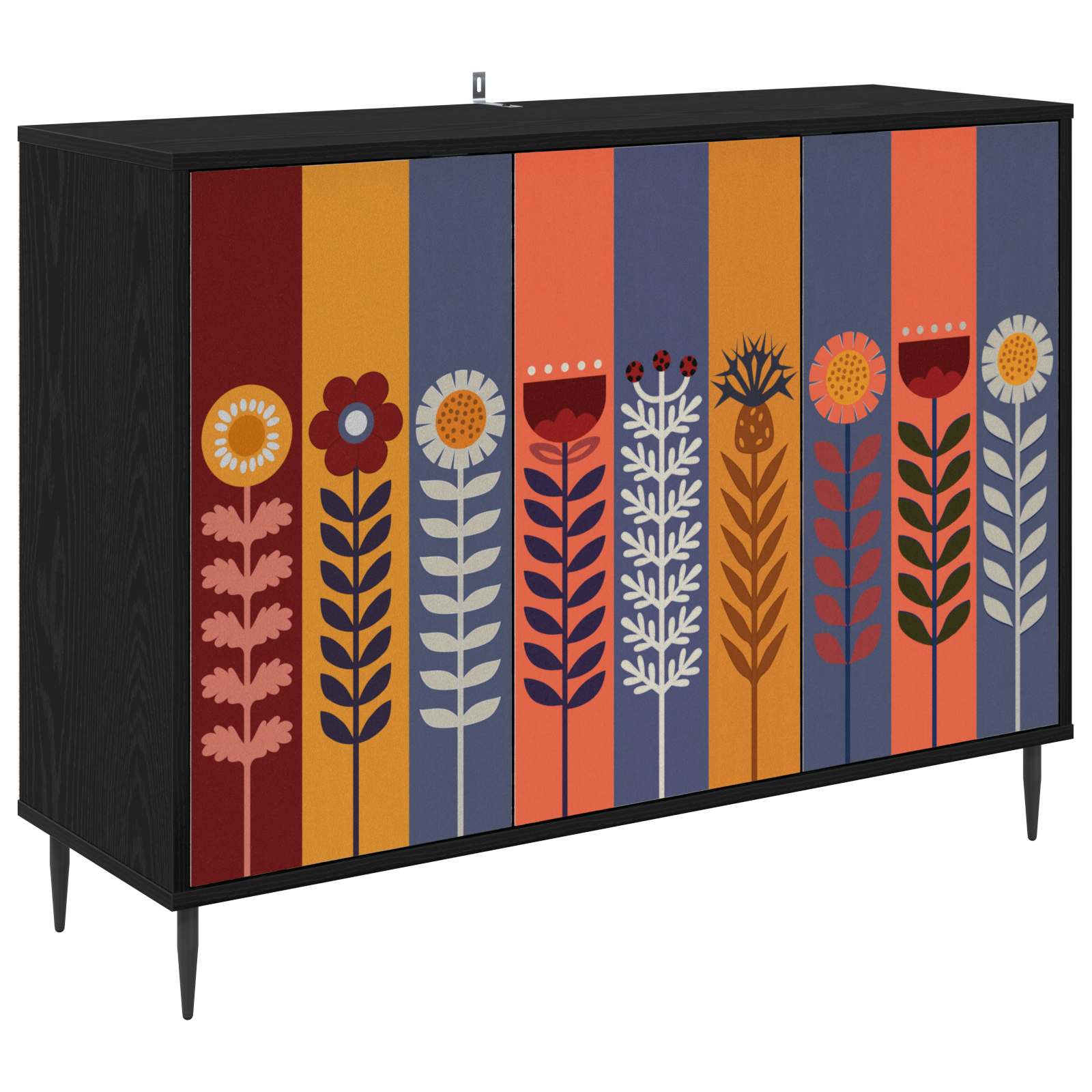 Πλαϊνό γραφείο ESSEN Μαύρη Δρυς 102 x 33 x 76 εκ. - Pakobazaar