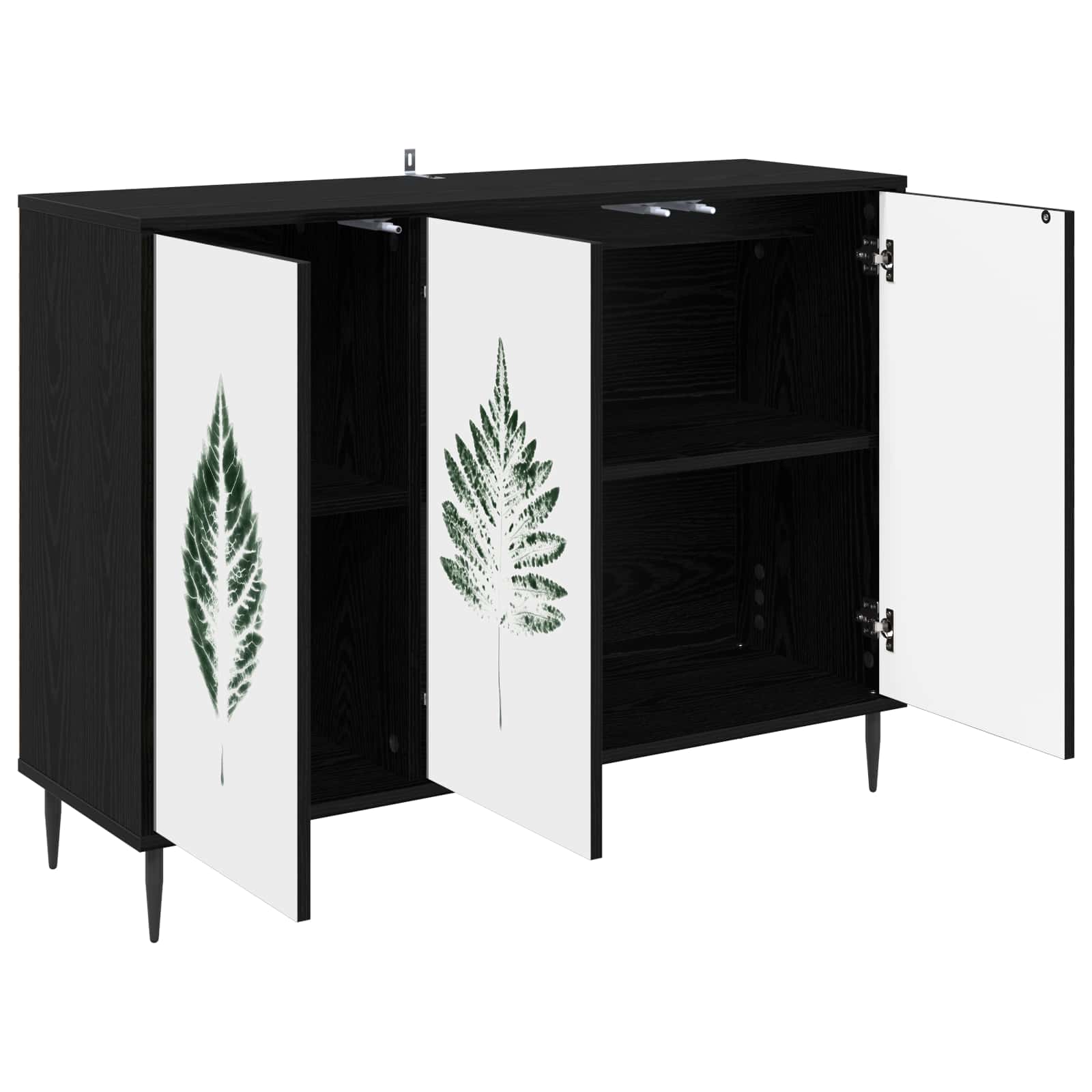 Πλαϊνό γραφείο HANAU Μαύρη Δρυς 102 x 33 x 76 εκ. - Pakobazaar