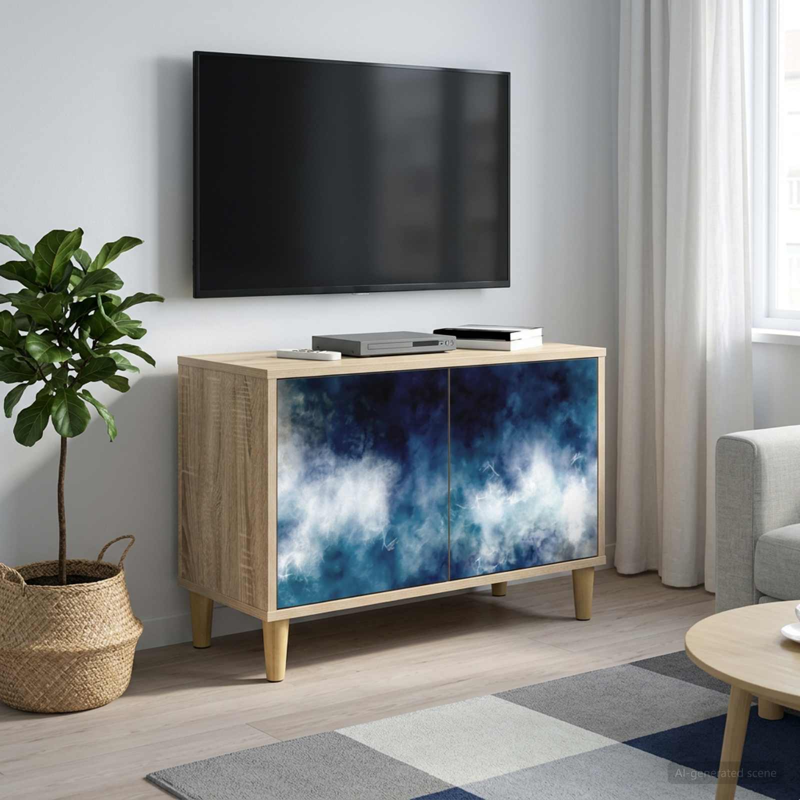 Ντουλάπι TV RAALTE 69 x 33 x 50 εκ. Sonoma Επεξεργασμένο Ξύλο - Pakobazaar