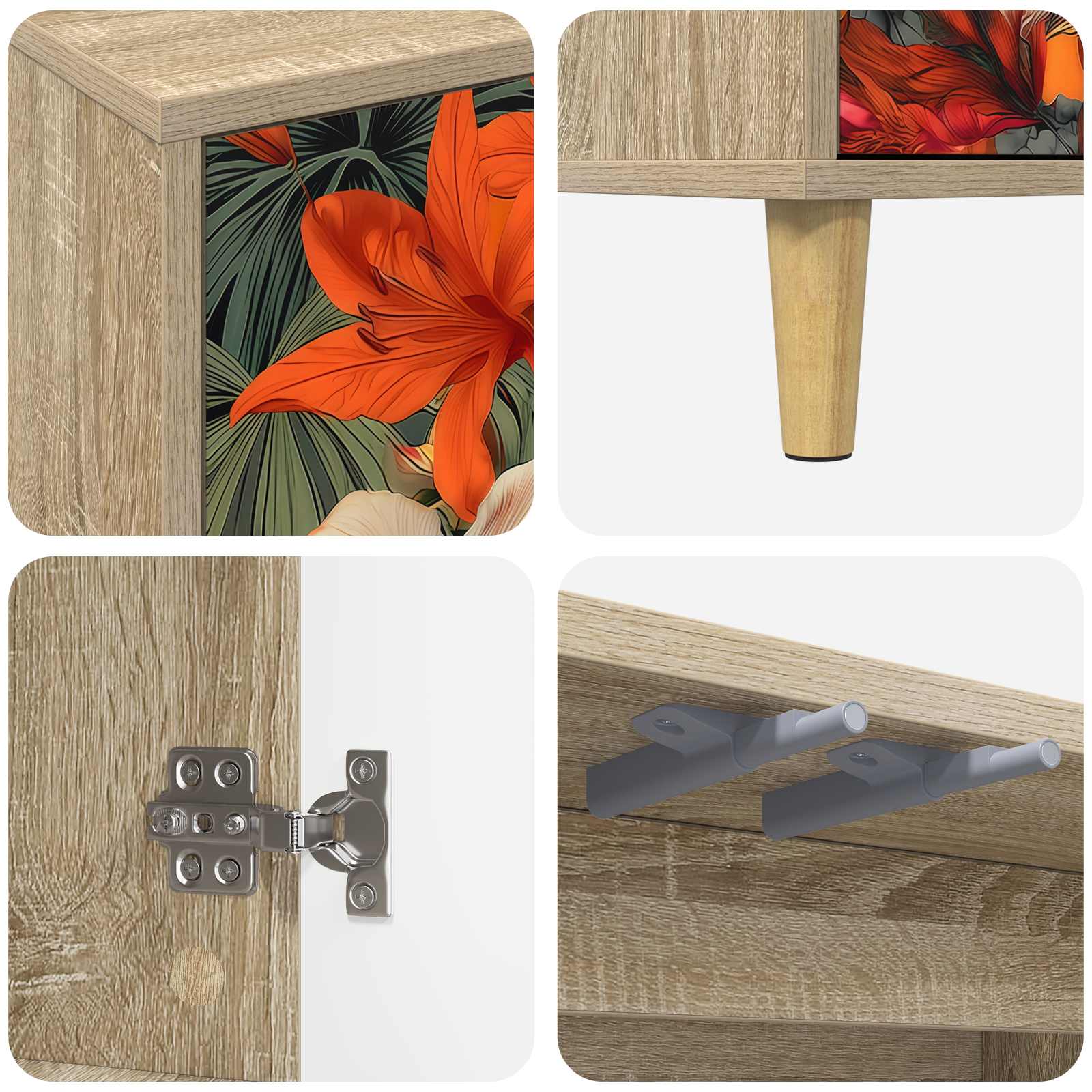 Ντουλάπι TV GENNEP 69 x 33 x 50 εκ. Sonoma Επεξεργασμένο Ξύλο - Pakobazaar
