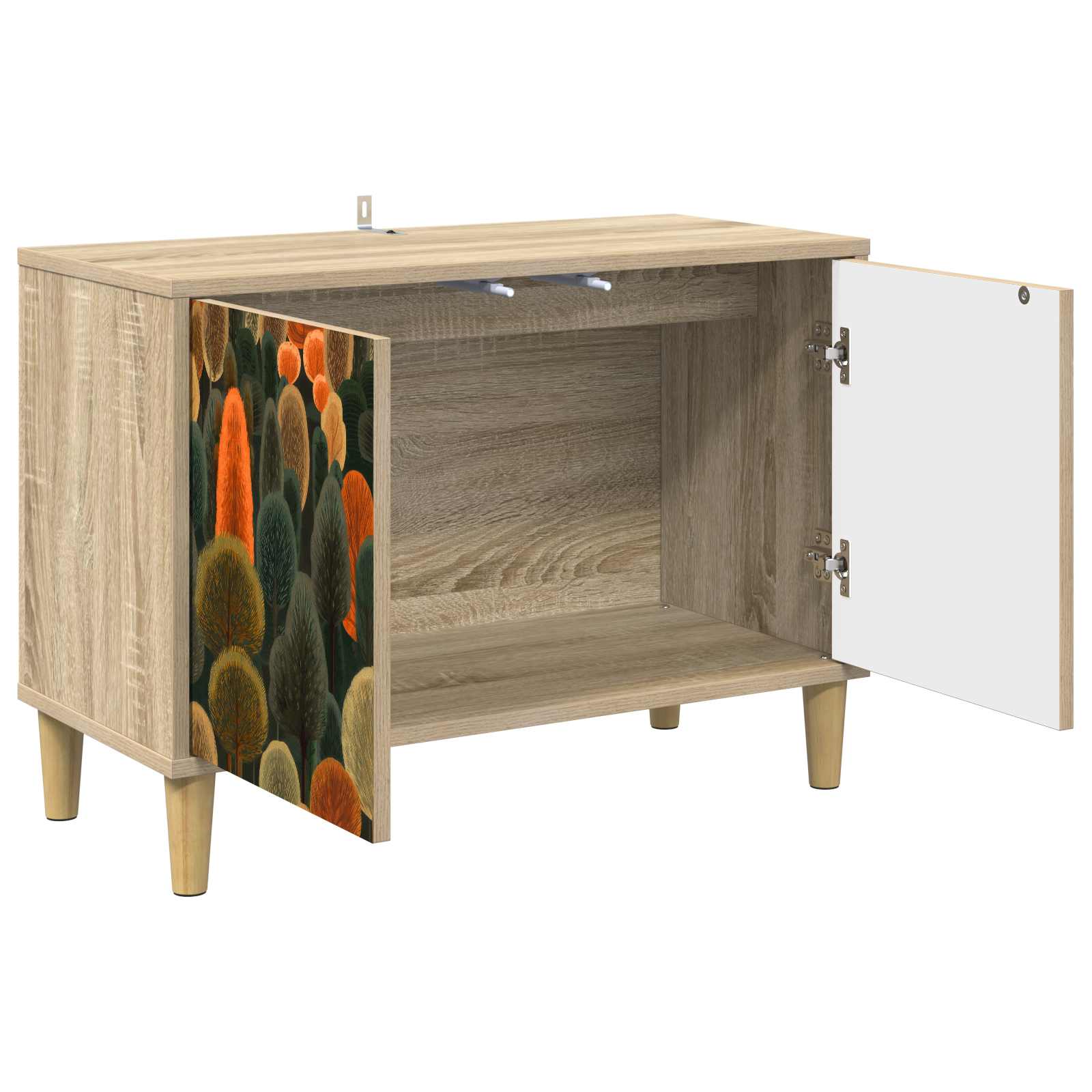 Ντουλάπι TV ZAANDAM 69 x 33 x 50 εκ. Sonoma Επεξεργασμένο Ξύλο - Pakobazaar