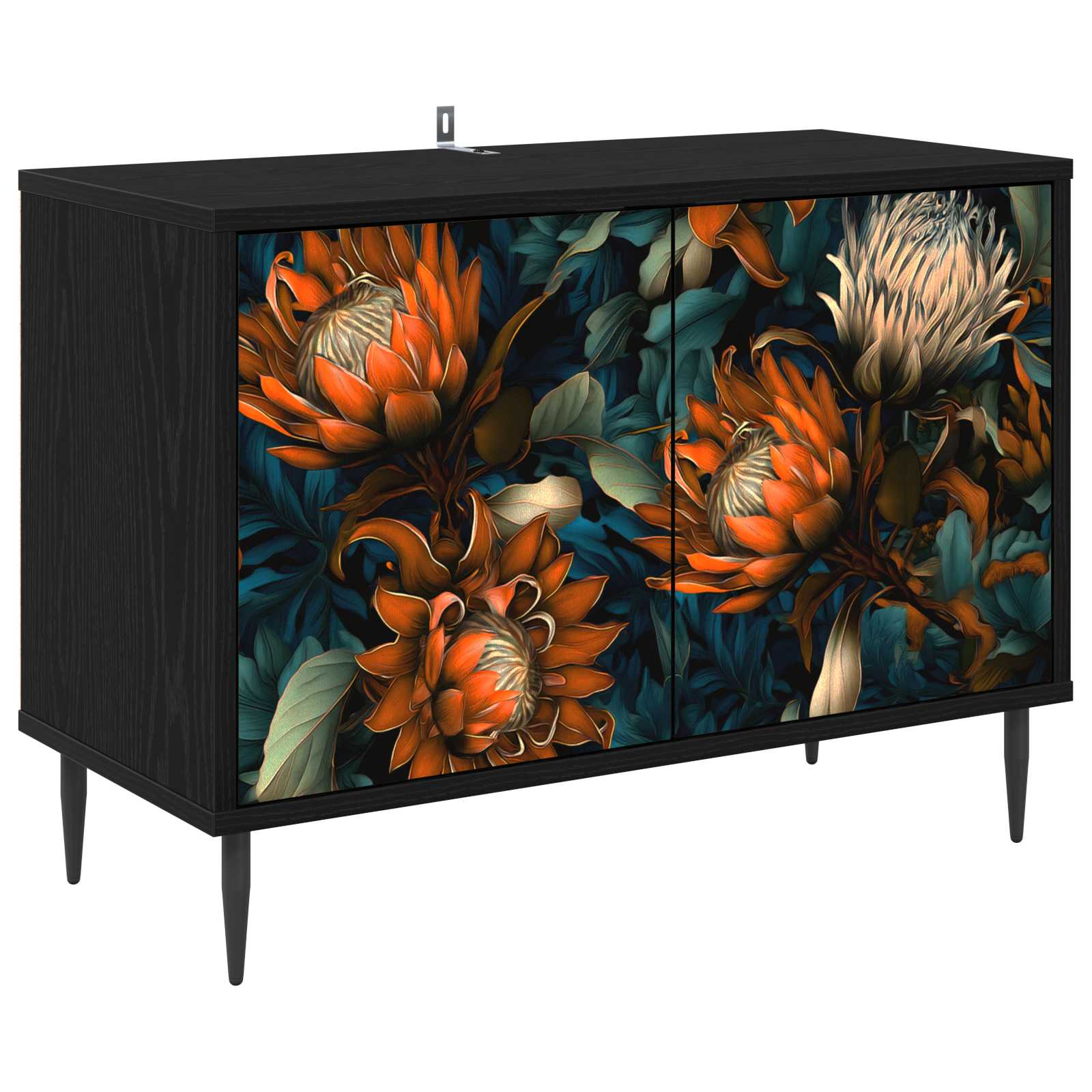 Ντουλάπι TV LOCHEM 69 x 33 x 50,5 εκ. Μαύρη Δρυς - Pakobazaar