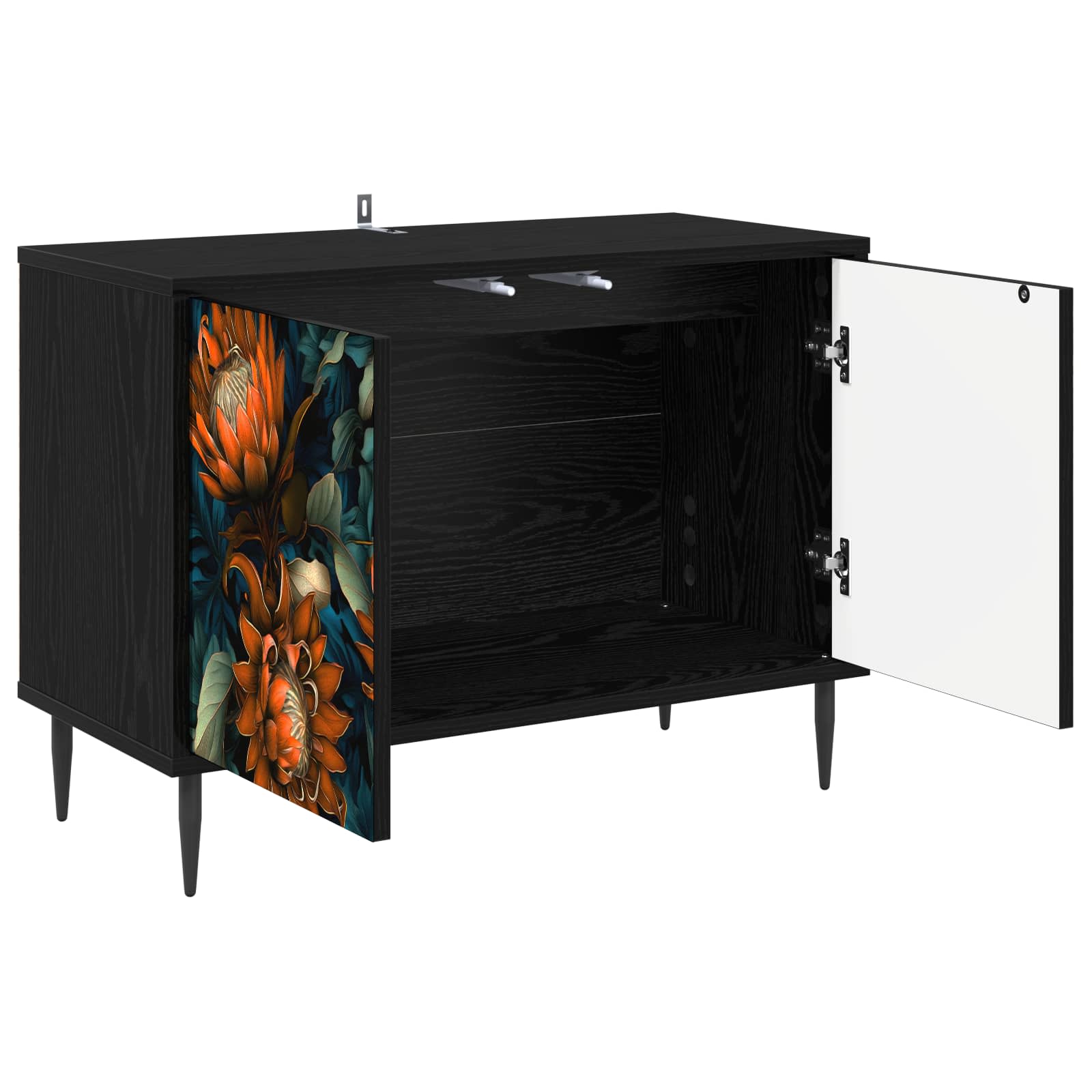 Ντουλάπι TV LOCHEM 69 x 33 x 50,5 εκ. Μαύρη Δρυς - Pakobazaar