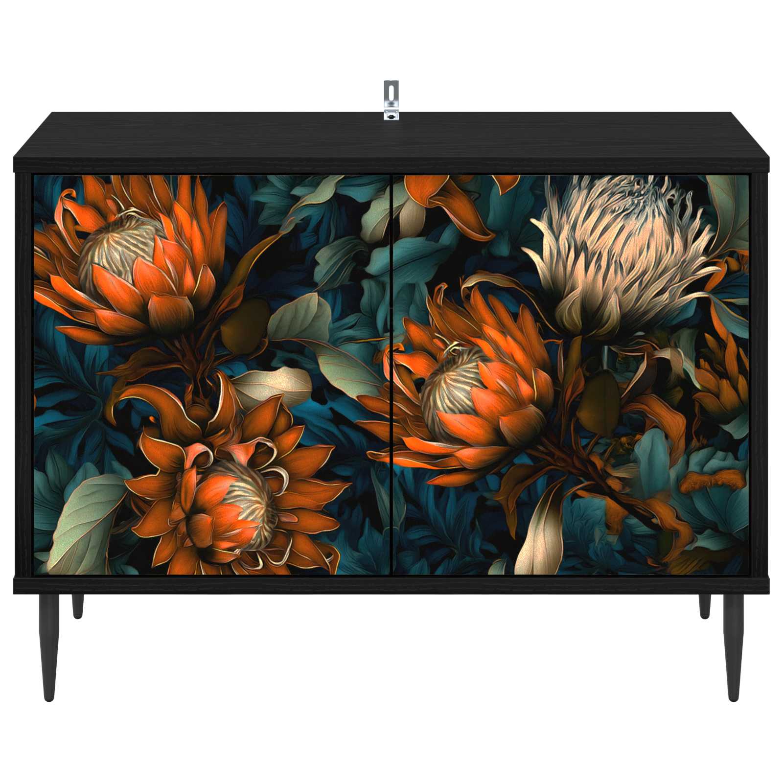 Ντουλάπι TV LOCHEM 69 x 33 x 50,5 εκ. Μαύρη Δρυς - Pakobazaar