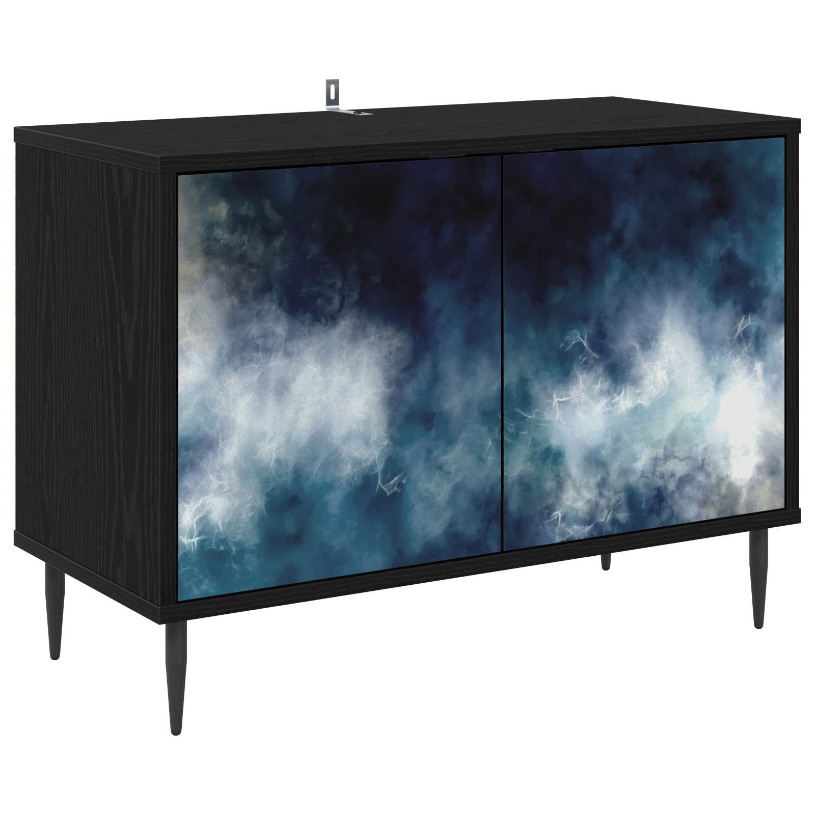 Ντουλάπι TV RAALTE 69 x 33 x 50,5 εκ. Μαύρη Δρυς