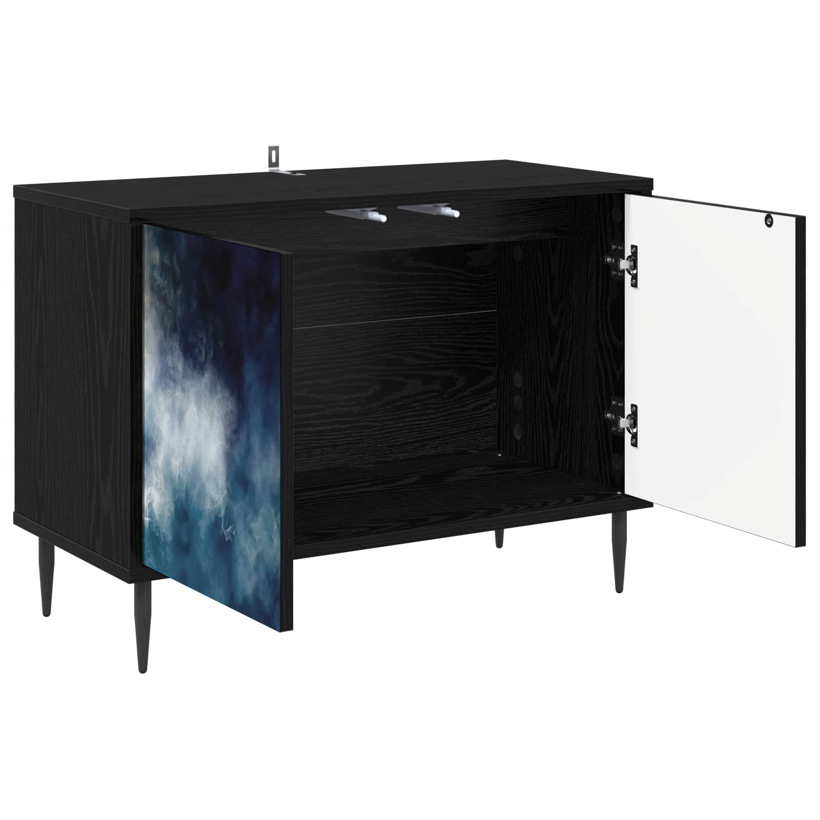 Ντουλάπι TV RAALTE 69 x 33 x 50,5 εκ. Μαύρη Δρυς