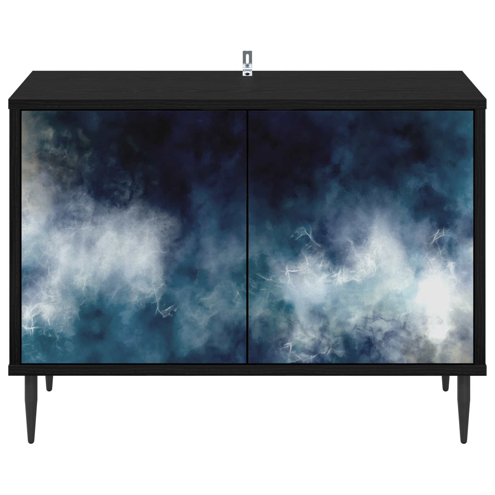 Ντουλάπι TV RAALTE 69 x 33 x 50,5 εκ. Μαύρη Δρυς