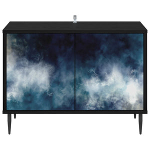 Ντουλάπι TV RAALTE 69 x 33 x 50,5 εκ. Μαύρη Δρυς - Pakobazaar