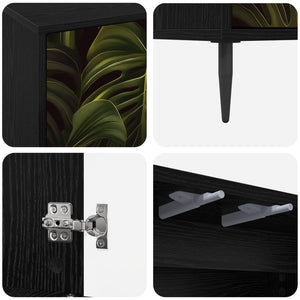 Ντουλάπι TV ELBURG 69 x 33 x 50,5 εκ. Μαύρη Δρυς