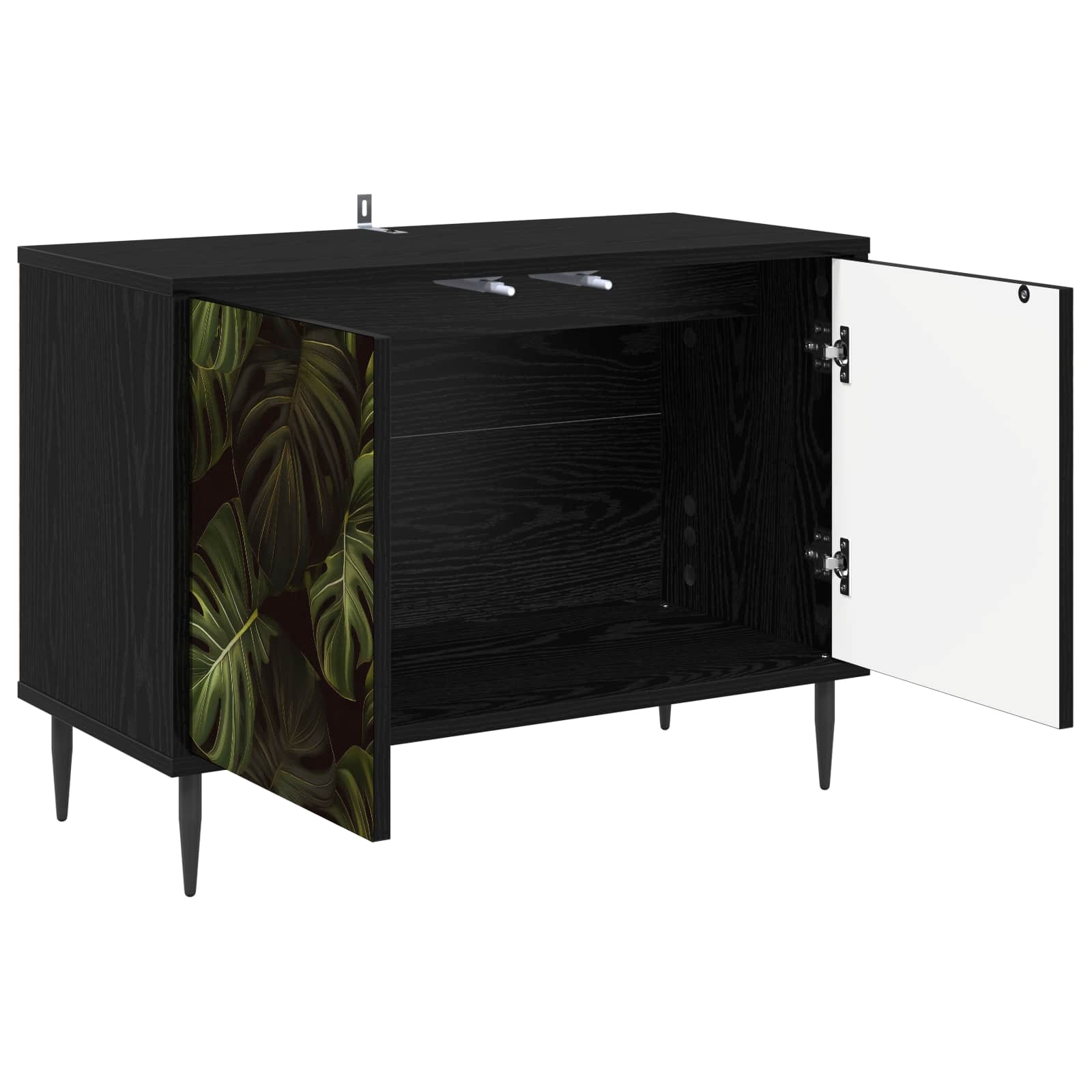 Ντουλάπι TV ELBURG 69 x 33 x 50,5 εκ. Μαύρη Δρυς