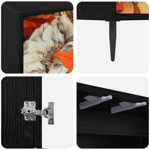 Ντουλάπι TV GENNEP 69 x 33 x 50,5 εκ. Μαύρη Δρυς - Pakobazaar