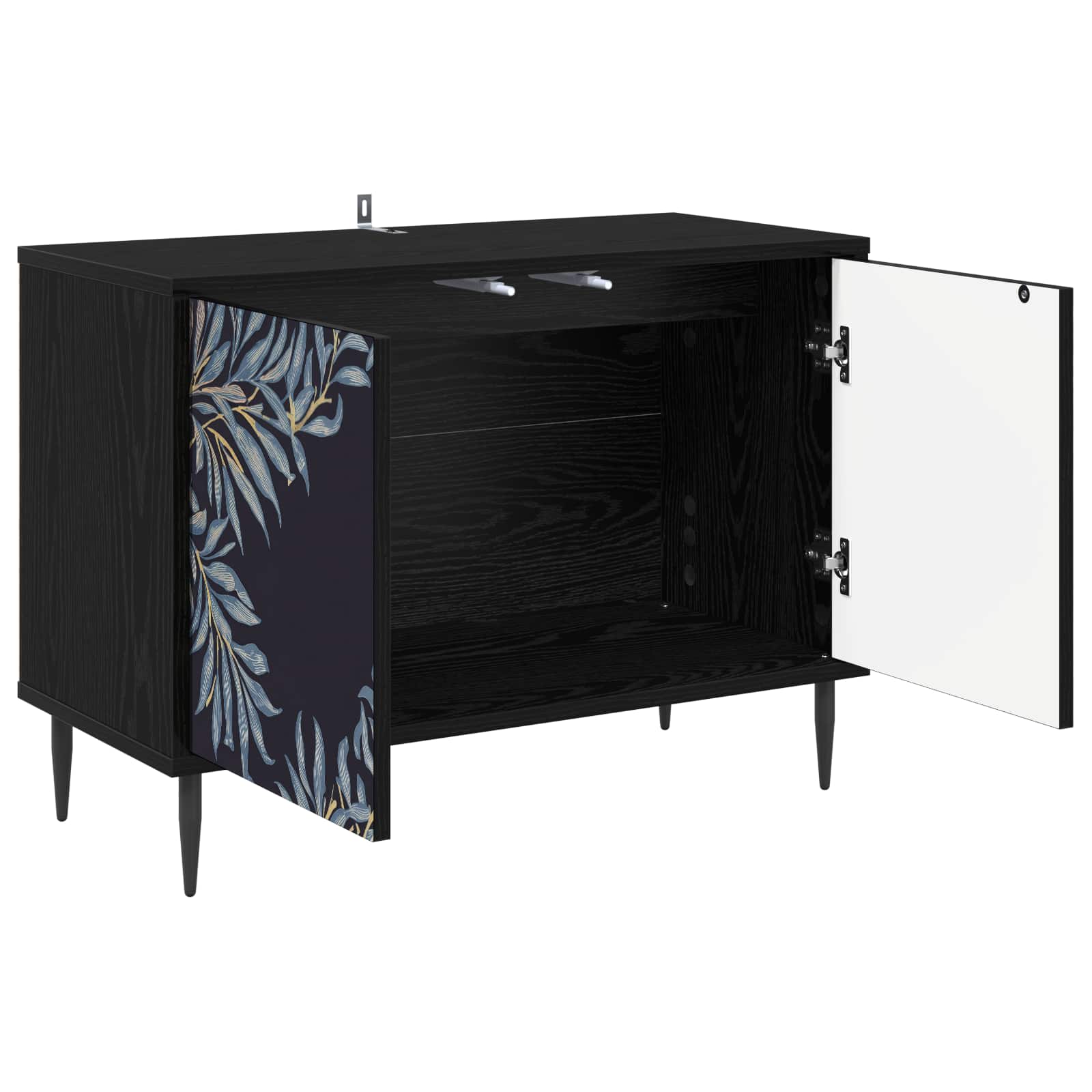 Ντουλάπι TV DOKKUM 69 x 33 x 50,5 εκ. Μαύρη Δρυς