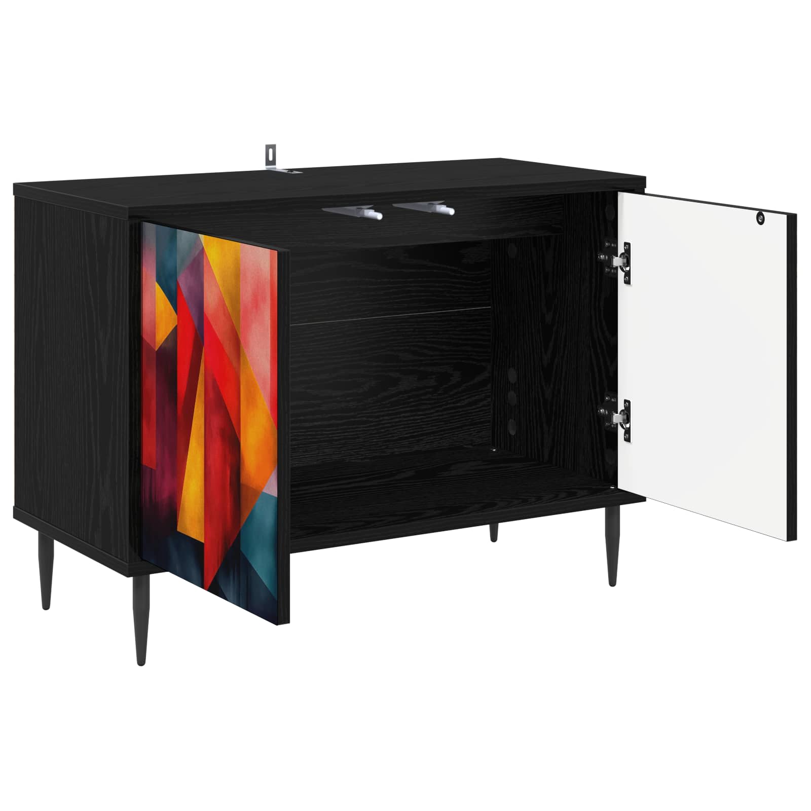 Ντουλάπι TV HEESCH 69 x 33 x 50,5 εκ. Μαύρη Δρυς