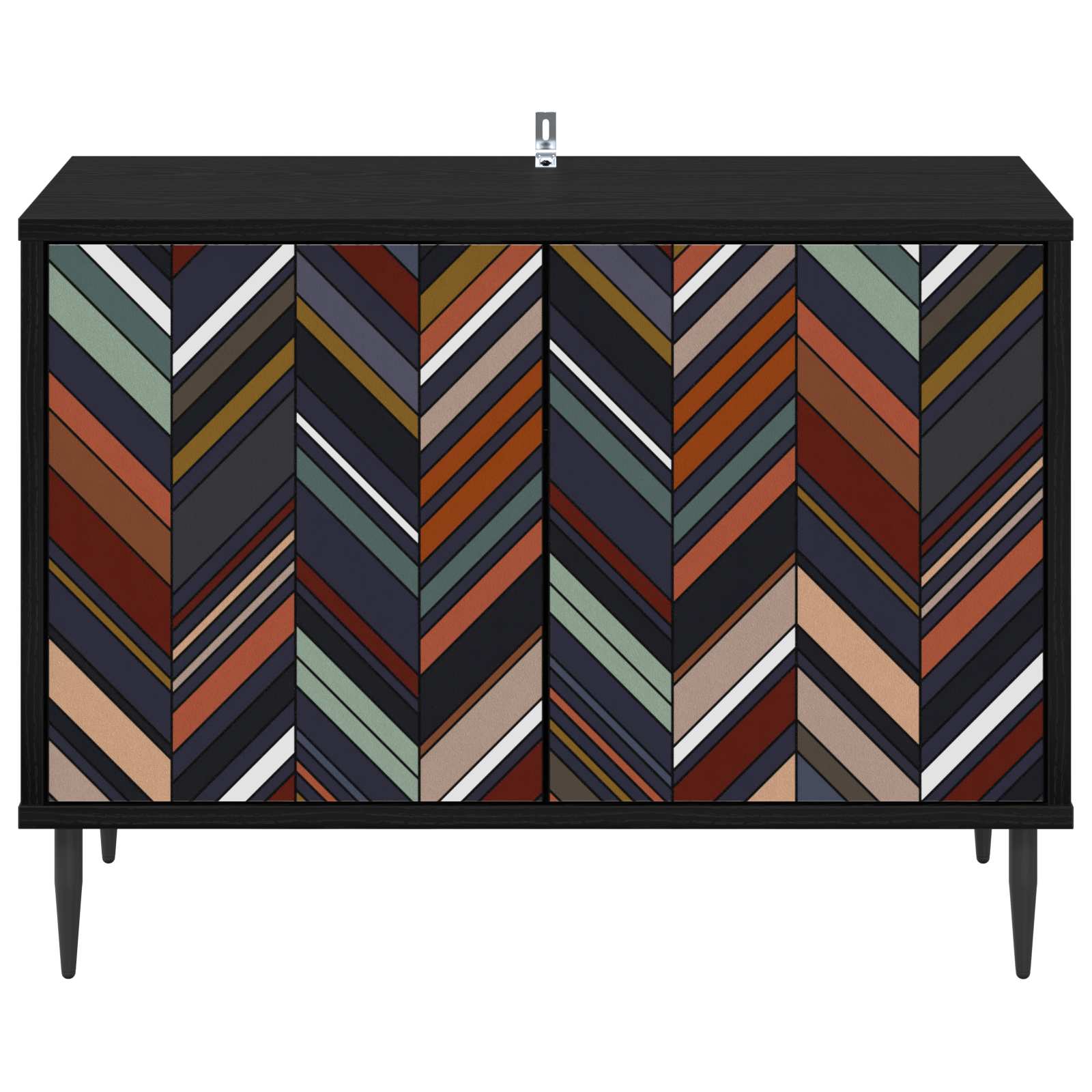 Ντουλάπι TV OMMEN 69 x 33 x 50,5 εκ. Μαύρη Δρυς
