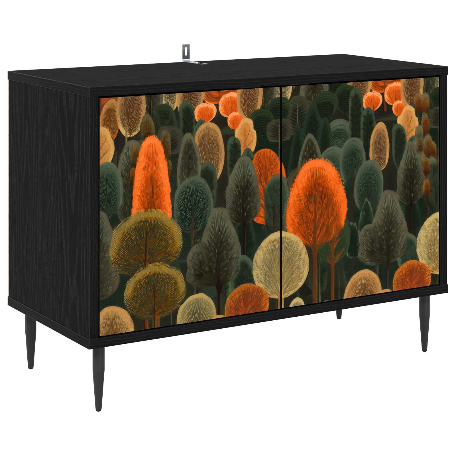 Ντουλάπι TV ZAANDAM 69 x 33 x 50,5 εκ. Μαύρη Δρυς - Pakobazaar