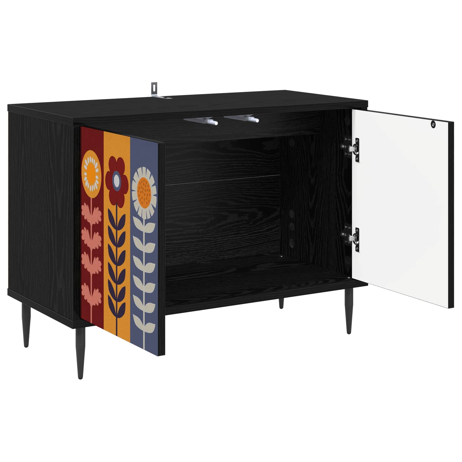 Ντουλάπι TV ESSEN 69 x 33 x 50,5 εκ. Μαύρη Δρυς - Pakobazaar