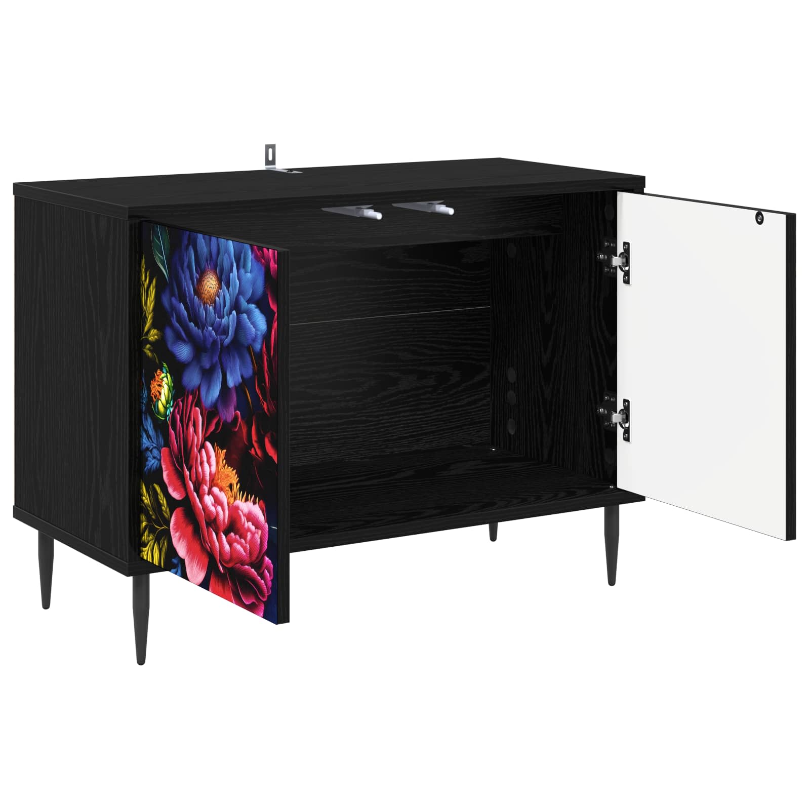 Ντουλάπι TV KIEL 69 x 33 x 50,5 εκ. Μαύρη Δρυς