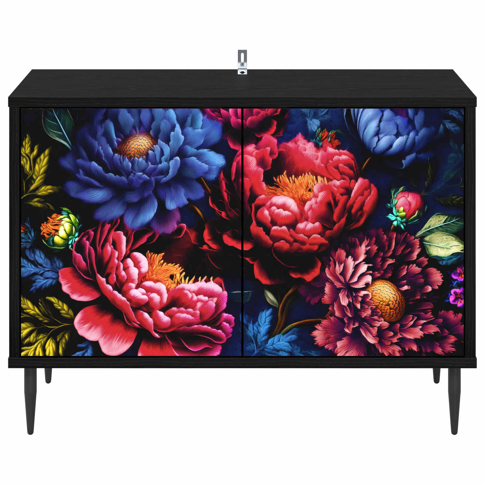 Ντουλάπι TV KIEL 69 x 33 x 50,5 εκ. Μαύρη Δρυς