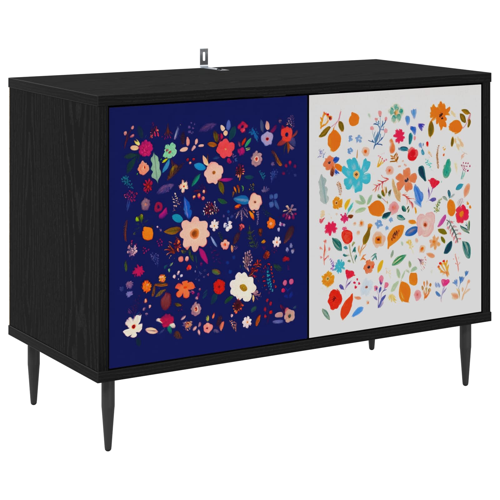 Ντουλάπι TV MAINZ 69 x 33 x 50,5 εκ. Μαύρη Δρυς - Pakobazaar