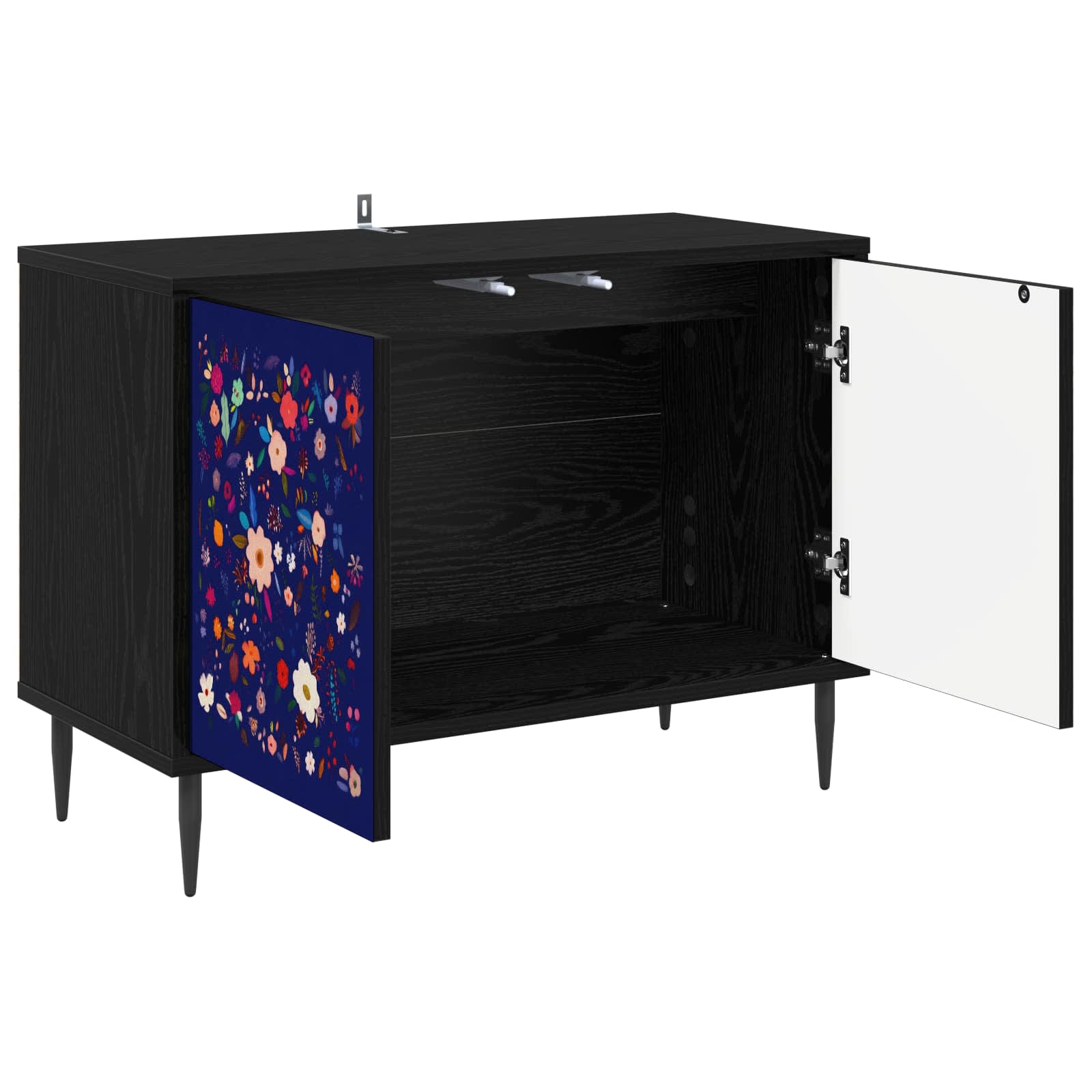 Ντουλάπι TV MAINZ 69 x 33 x 50,5 εκ. Μαύρη Δρυς - Pakobazaar