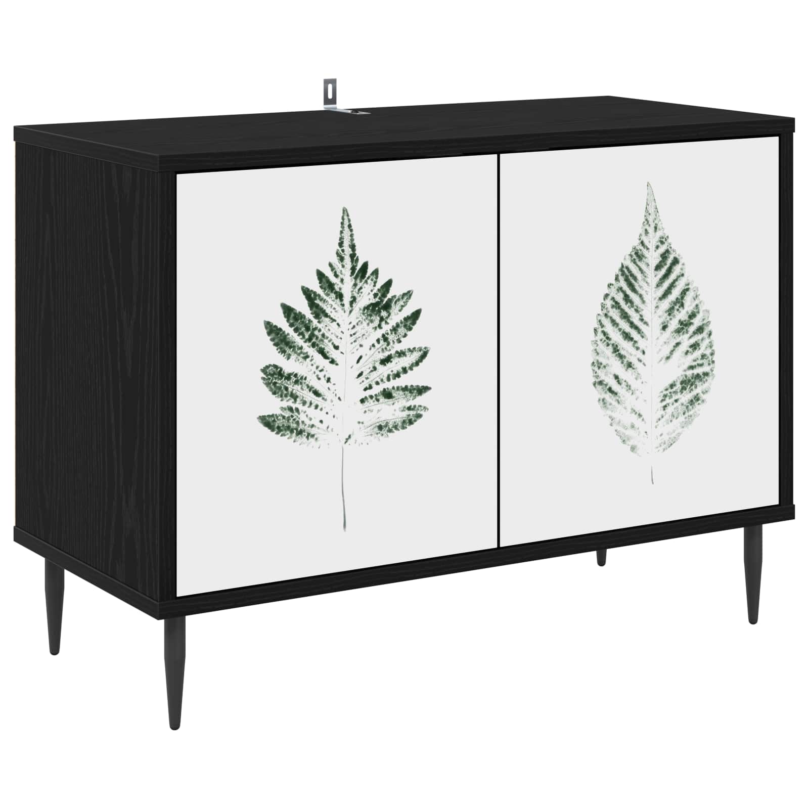 Ντουλάπι TV HANAU 69 x 33 x 50,5 εκ. Μαύρη Δρυς - Pakobazaar