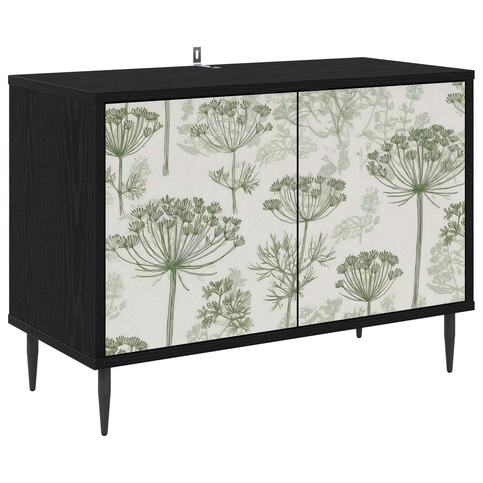 Ντουλάπι TV GOTHA 69 x 33 x 50,5 εκ. Μαύρη Δρυς - Pakobazaar
