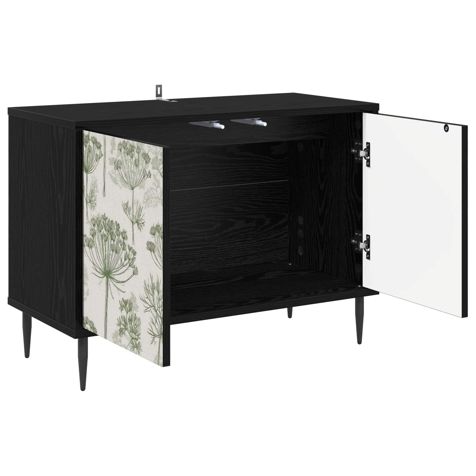 Ντουλάπι TV GOTHA 69 x 33 x 50,5 εκ. Μαύρη Δρυς - Pakobazaar