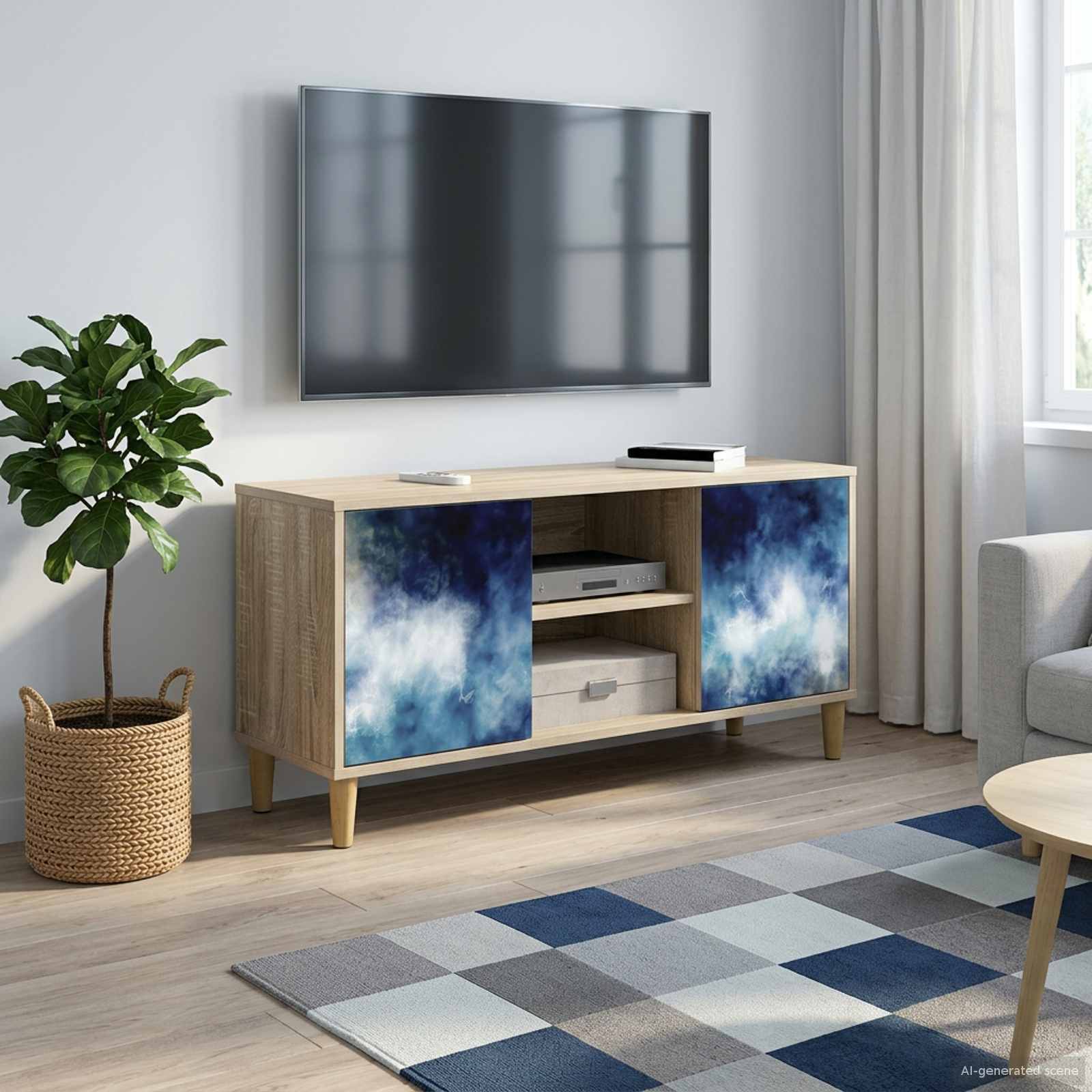 Ντουλάπι TV RAALTE 102 x 33 x 50 εκ. Sonoma Επεξεργασμένο Ξύλο - Pakobazaar