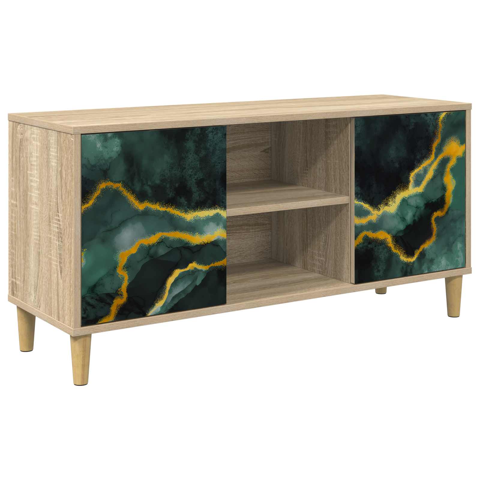 Ντουλάπι TV WIJHE 102 x 33 x 50 εκ. Sonoma Επεξεργασμένο Ξύλο - Pakobazaar