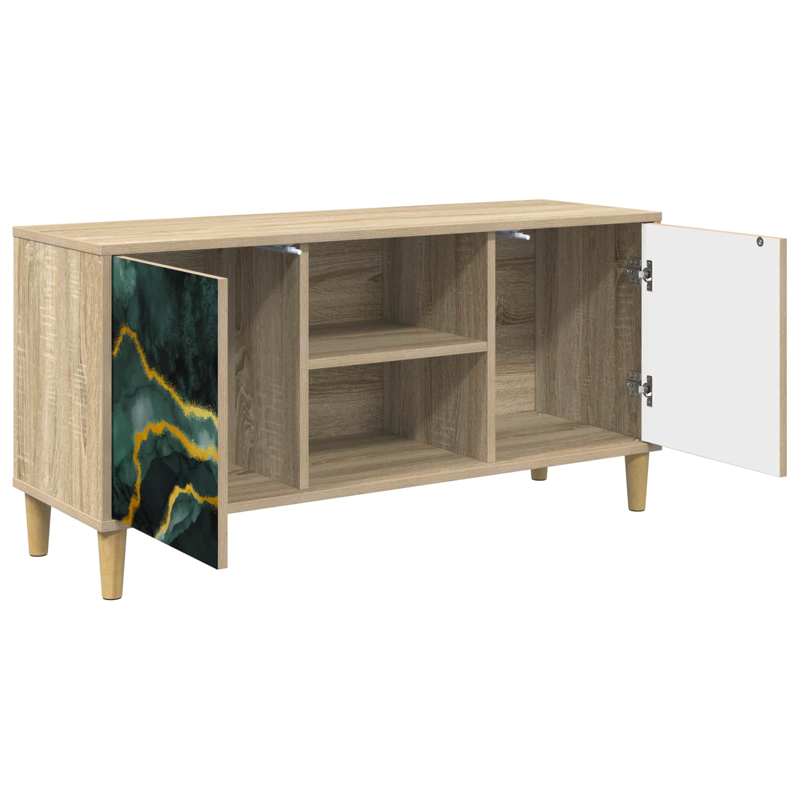 Ντουλάπι TV WIJHE 102 x 33 x 50 εκ. Sonoma Επεξεργασμένο Ξύλο - Pakobazaar