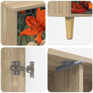 Ντουλάπι TV GENNEP 102 x 33 x 50 εκ. Sonoma Επεξεργασμένο Ξύλο - Pakobazaar