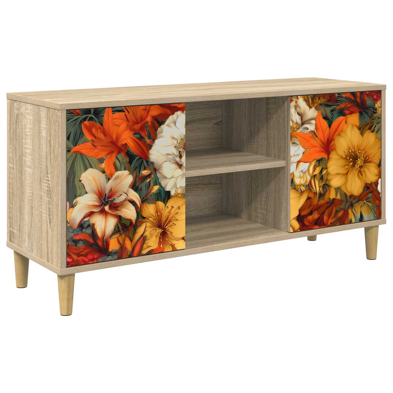 Ντουλάπι TV GENNEP 102 x 33 x 50 εκ. Sonoma Επεξεργασμένο Ξύλο - Pakobazaar