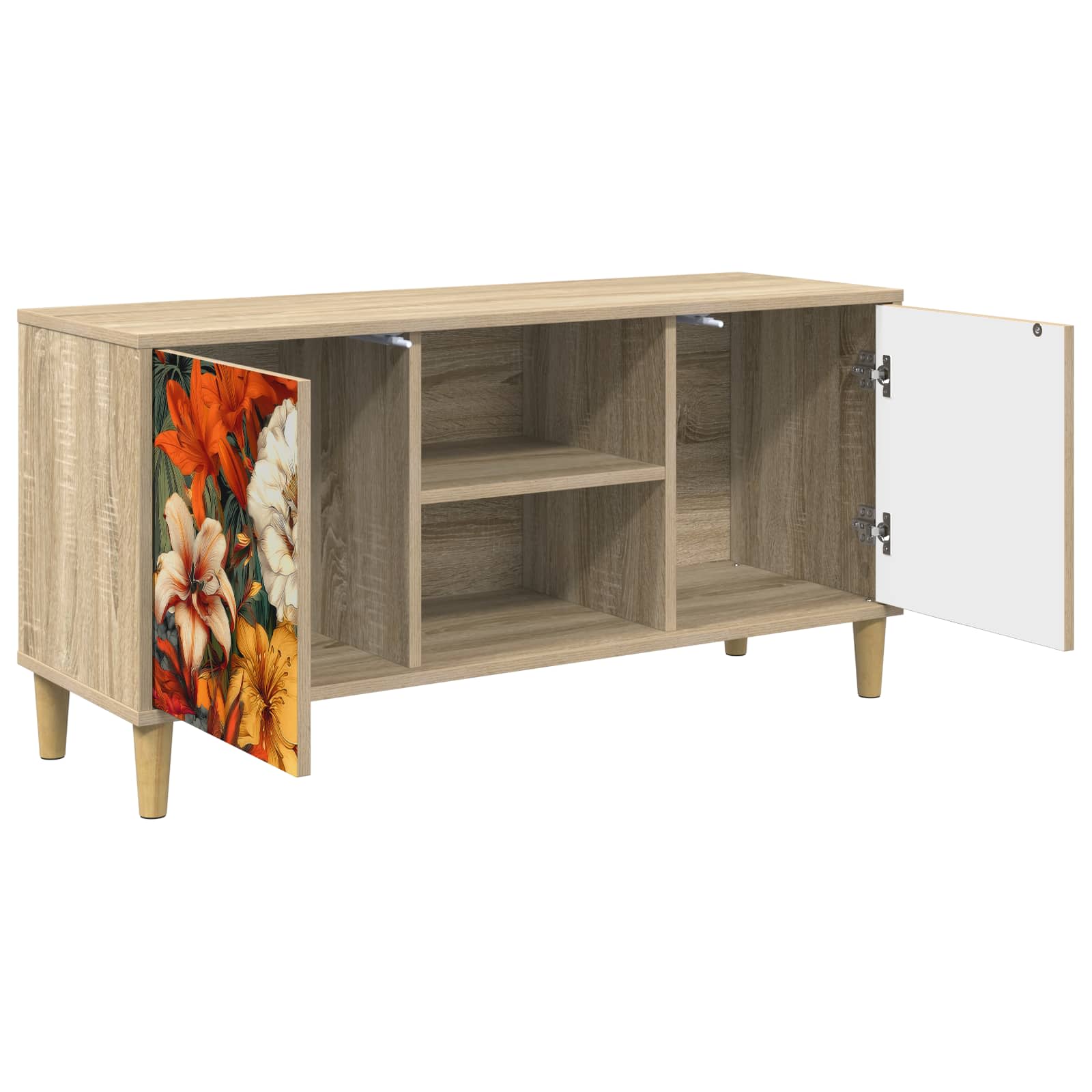 Ντουλάπι TV GENNEP 102 x 33 x 50 εκ. Sonoma Επεξεργασμένο Ξύλο - Pakobazaar