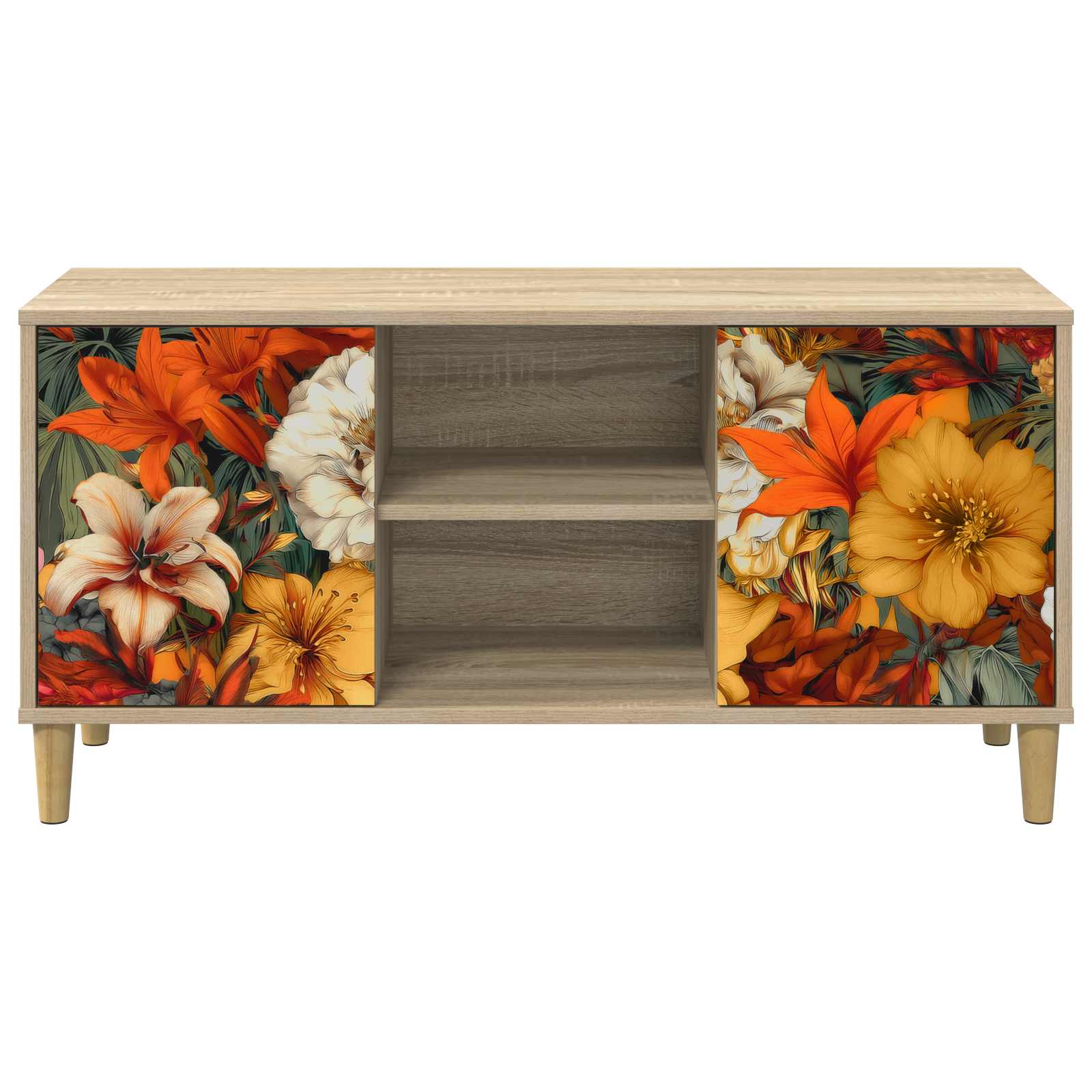 Ντουλάπι TV GENNEP 102 x 33 x 50 εκ. Sonoma Επεξεργασμένο Ξύλο - Pakobazaar