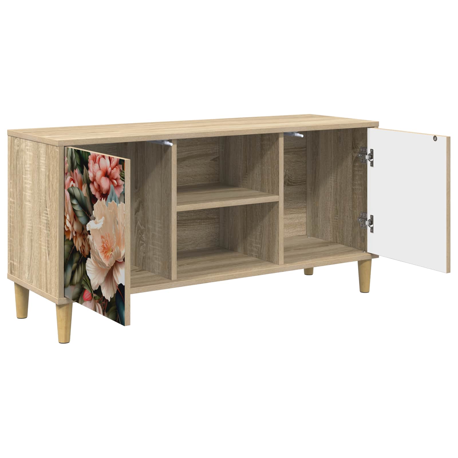 Ντουλάπι TV BORNE 102 x 33 x 50 εκ. Sonoma Επεξεργασμένο Ξύλο