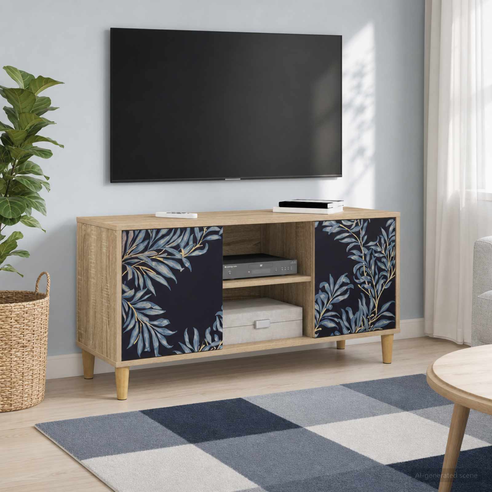 Ντουλάπι TV DOKKUM 102 x 33 x 50 εκ. Sonoma Επεξεργασμένο Ξύλο