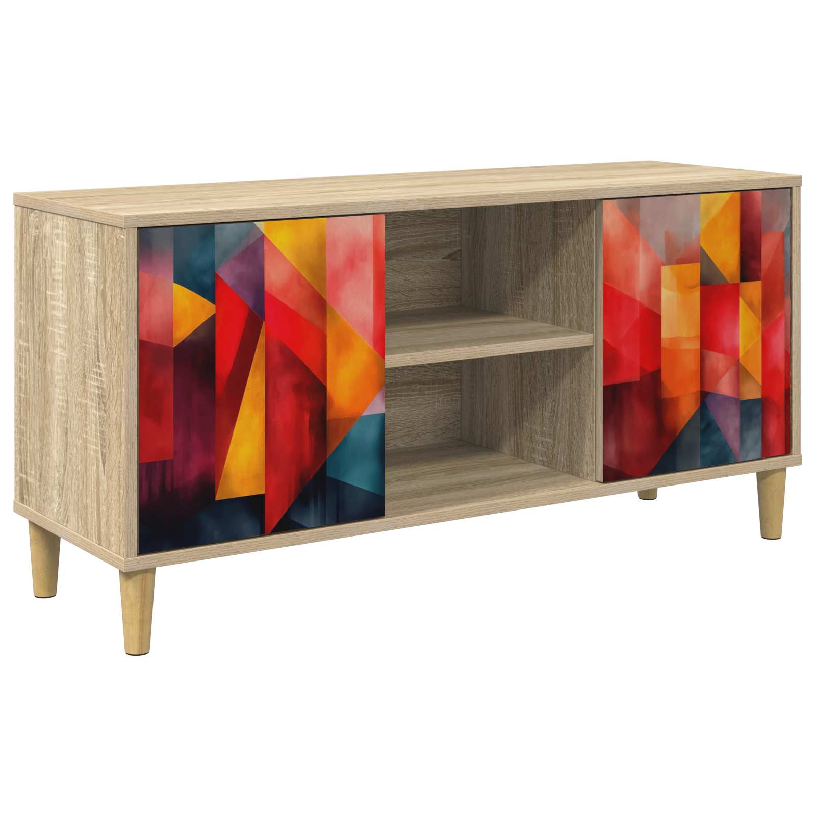 Ντουλάπι TV HEESCH 102 x 33 x 50 εκ. Sonoma Επεξεργασμένο Ξύλο - Pakobazaar