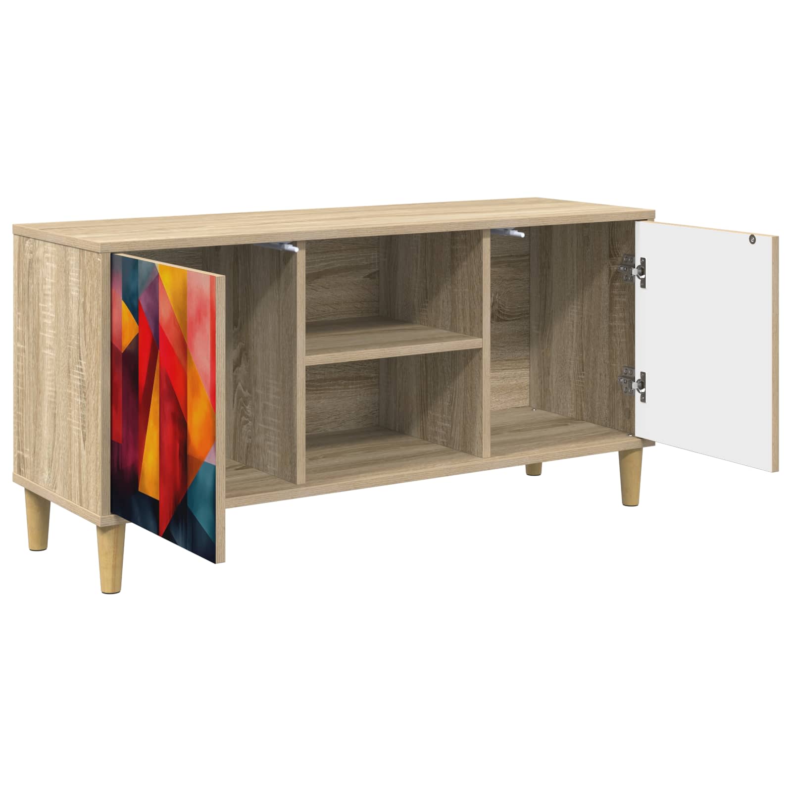 Ντουλάπι TV HEESCH 102 x 33 x 50 εκ. Sonoma Επεξεργασμένο Ξύλο - Pakobazaar