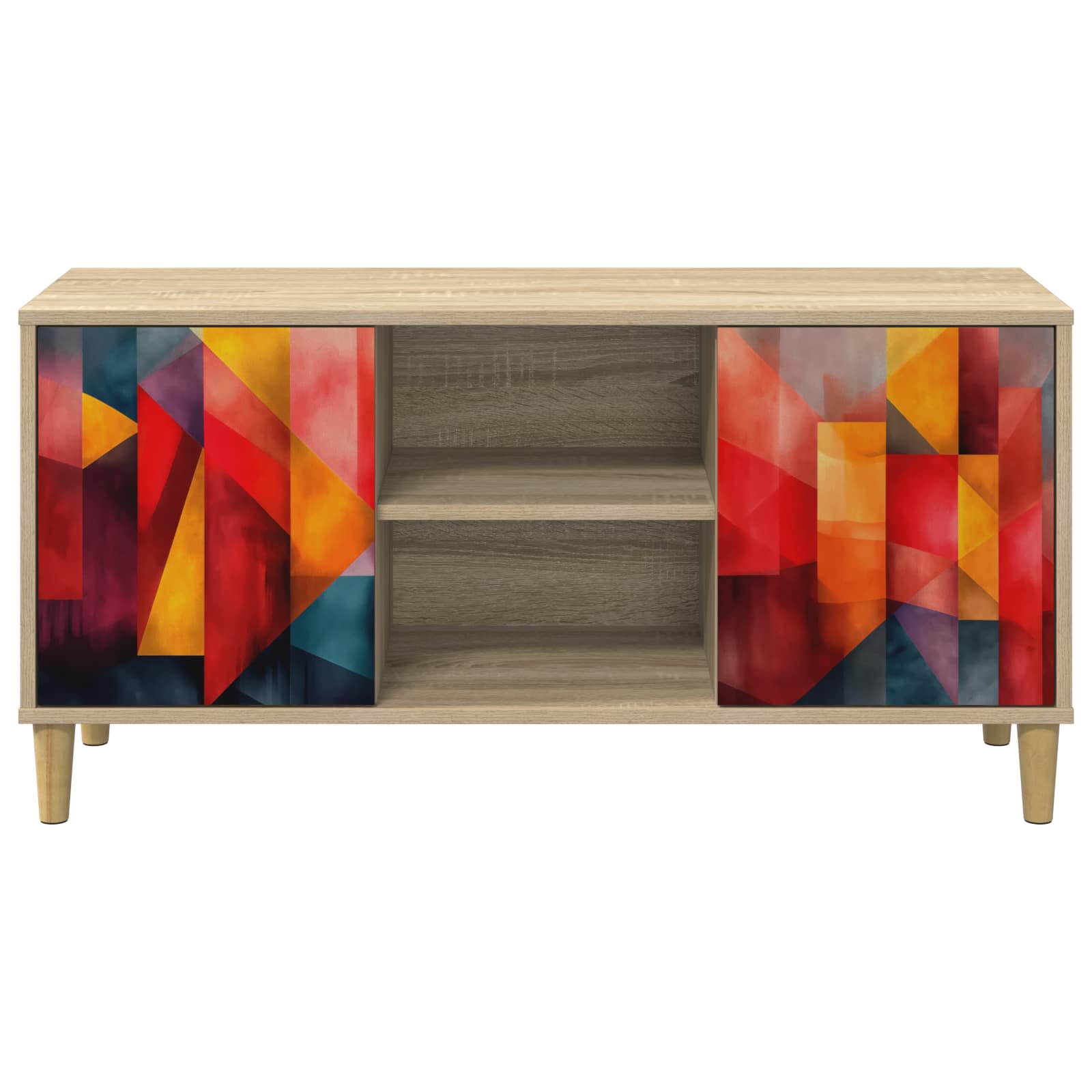 Ντουλάπι TV HEESCH 102 x 33 x 50 εκ. Sonoma Επεξεργασμένο Ξύλο - Pakobazaar